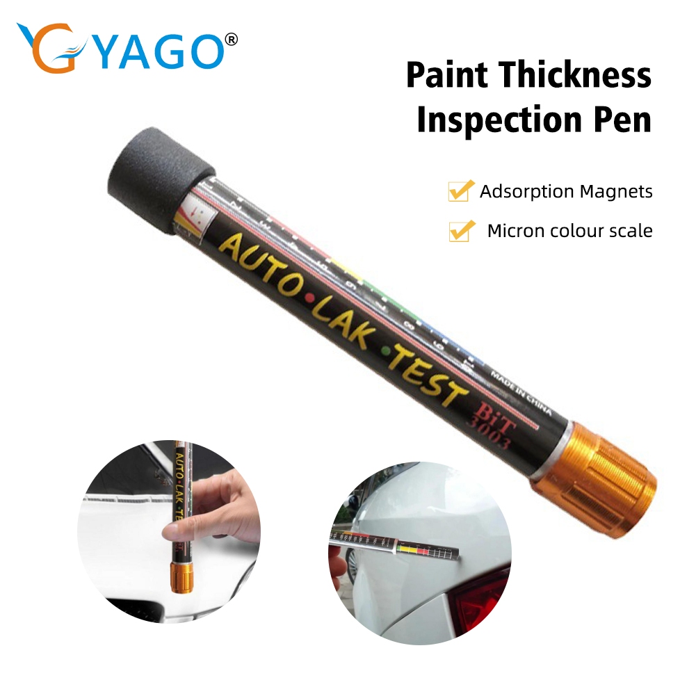 RCYAGO Car Paint Thickness Tester Pen With Tip Scale Indicator Portable Car Paint