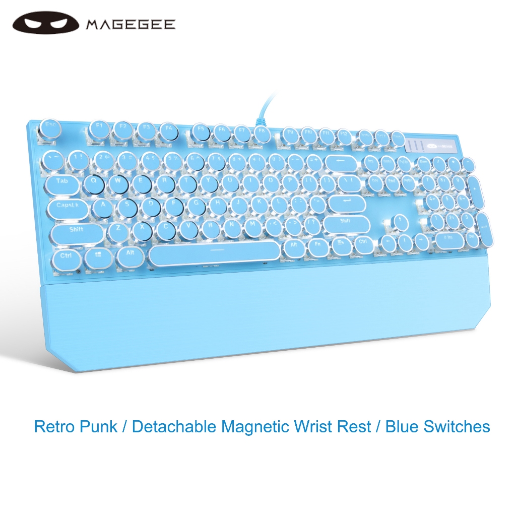 MageGee Typewriter Mechanical Gaming Keyboard with Removable