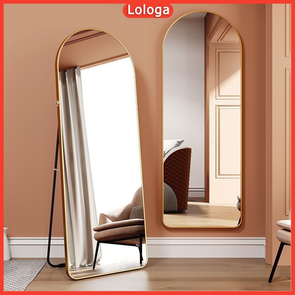 【Cermin Panjang】Arch Mirror With Stand Full Body Mirror Wall Hanging