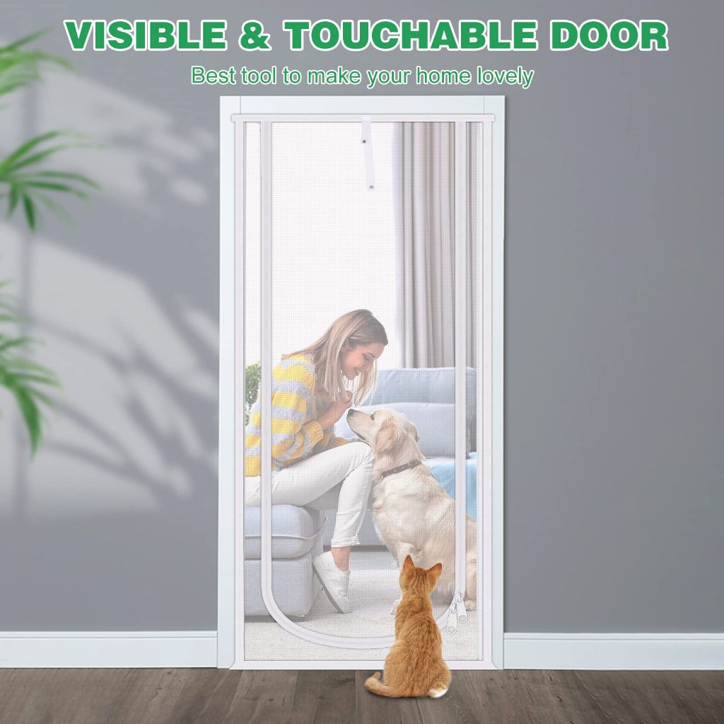 Pet Screen Door Curtain Antimosquito Net Fly Insect Screen Mesh Heavy