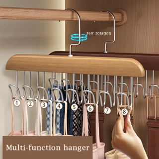 Space Saving Rotated Hanger Hooks Belt Organizer Hanger Closet Stackable  Bra Organizer with 4 Claws Clothes Hanger Holder Hook