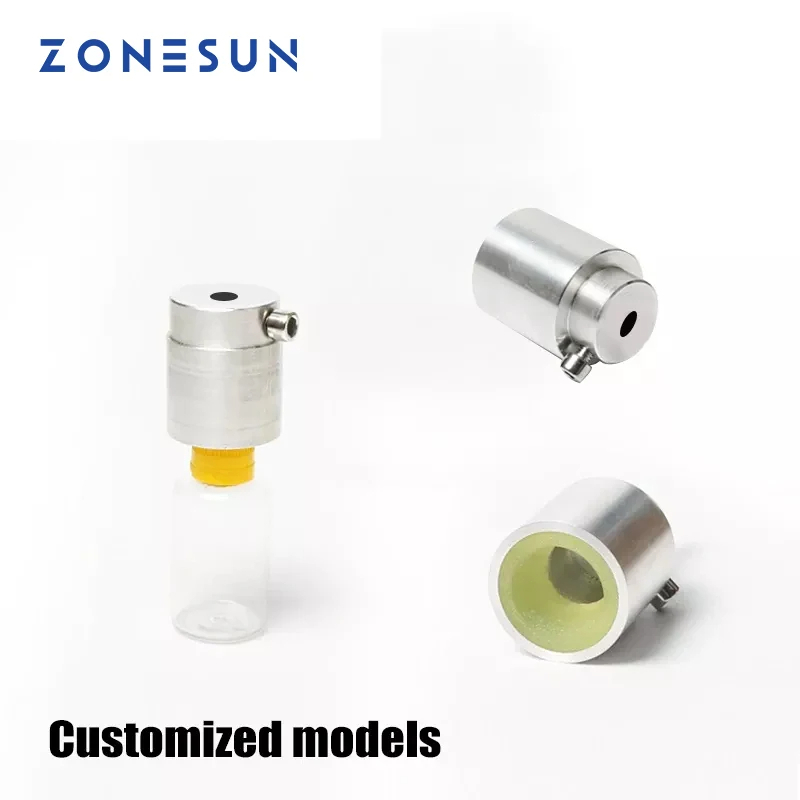 ZONESUN Custom Link Spare Parts Capping Head Metal Chuck Silicone Rubber  ize of Handheld Bottle Capper Sealer