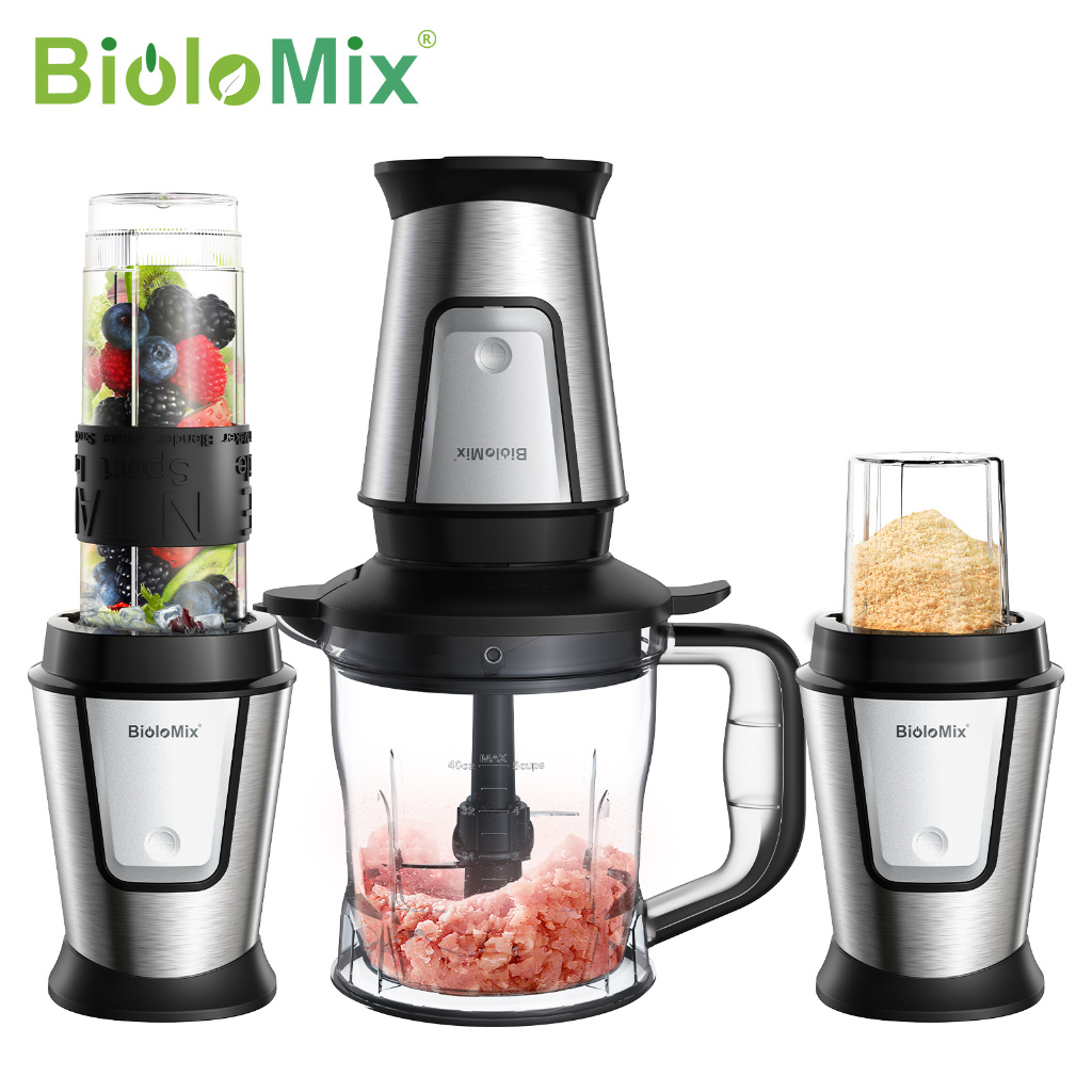 BioloMix Multifunctional Blender,700W 3in1 Smoothie Maker,Portable