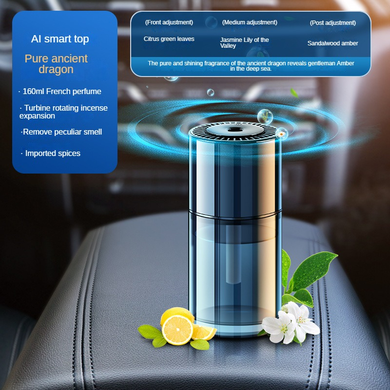 Car Aroma Diffuser Car Perfume Air Freshener Essential Oil Aromatherapy  Fragrance Scent Spray Air Purifier for Car Home Aroma Oil Diffuser 160ml  Diffuser+Gulong