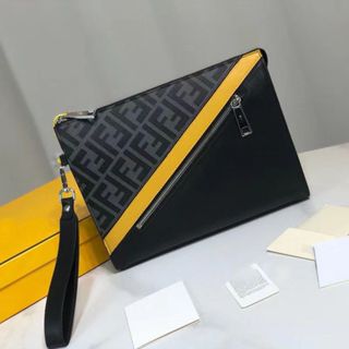 Fendi Men Pouch Clutch, Luxury, Bags & Wallets on Carousell