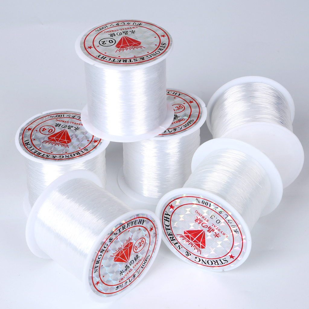 (No elasticity)One Roll Clear Nylon Rope For Jewelry Necklace Making ...