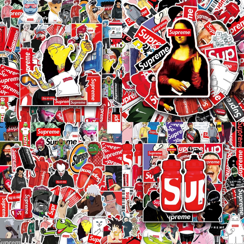 Funny shop supreme stickers