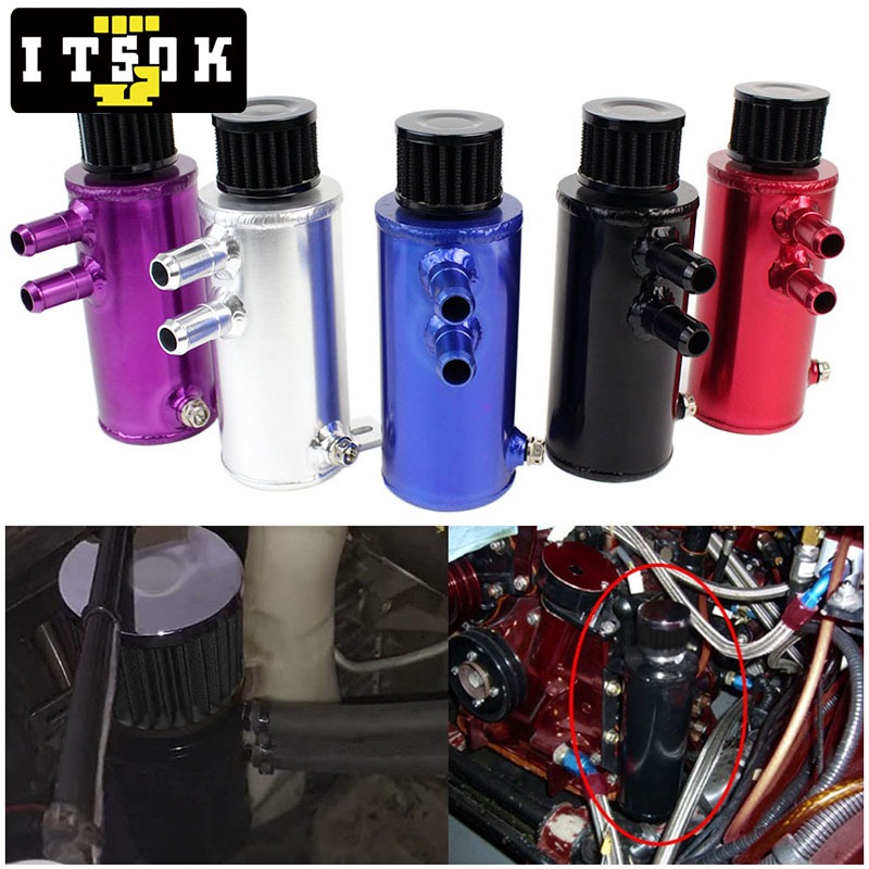 【ITSOK】Oil catch can + clean breather filter reduces black smoke ...