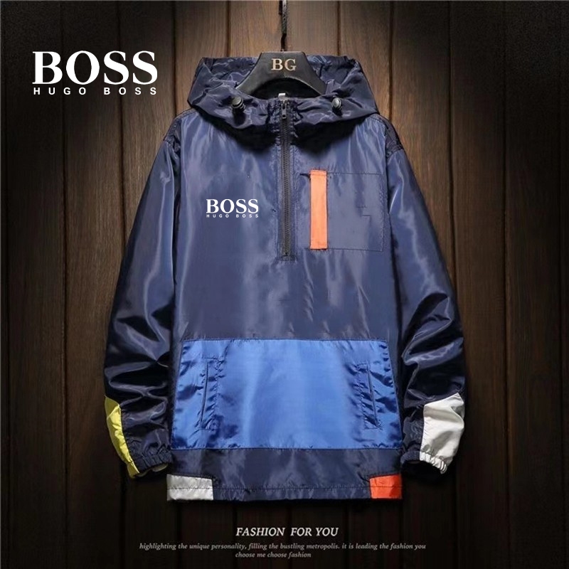 Hugo boss raincoat on sale sale