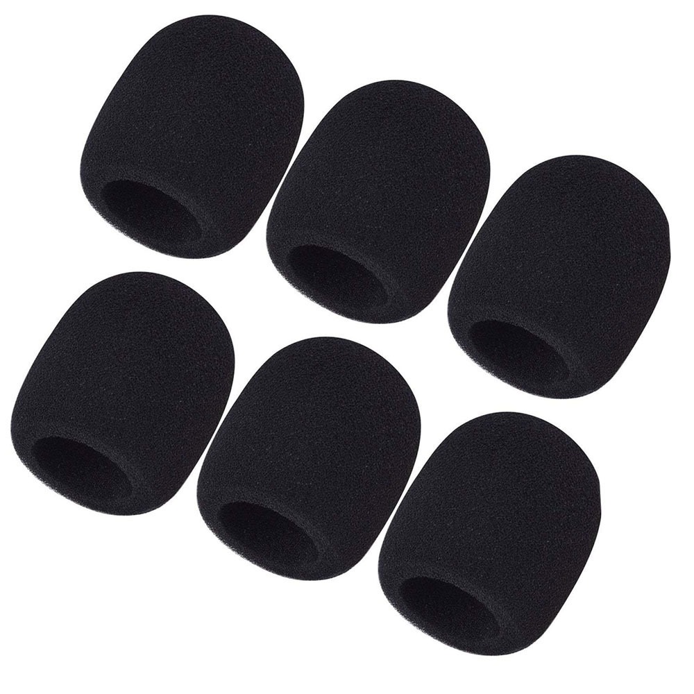 6 microphone sponge cover u-type ktv wireless microphone sleeve black ...