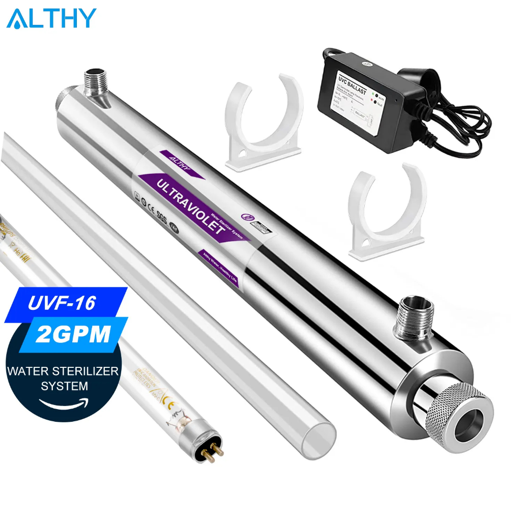 ALTHY UV Water Sterilizer System UV Lamp Ultraviolet Light Purifier ...