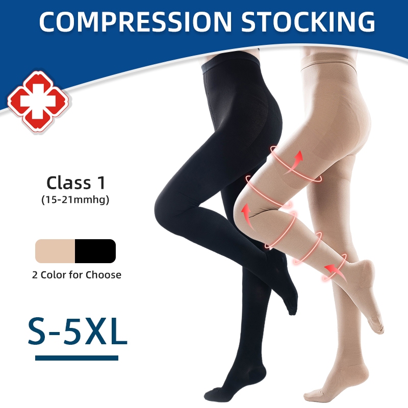 15-21mmHg Medical Compression Pantyhose Stockings Pressure Grade 1 ...