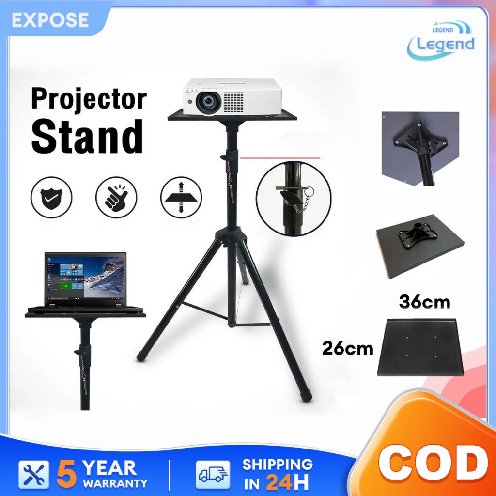 Portable Projector Stand Adjustable mini projector for laptop Foldable