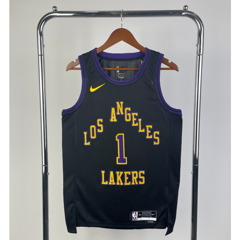 2024 hot pressed version NBA jersey Los Angeles Lakers 1 Russell basketball jersey Shopee Malaysia