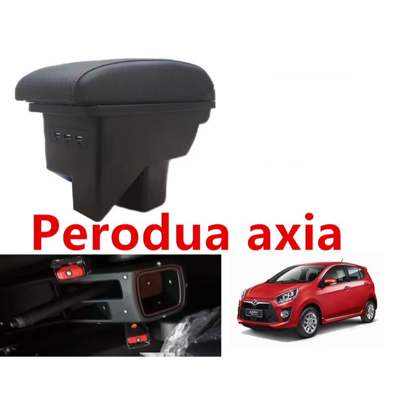 For new Perodua axia 2023 car arm rest box Console Box accessories