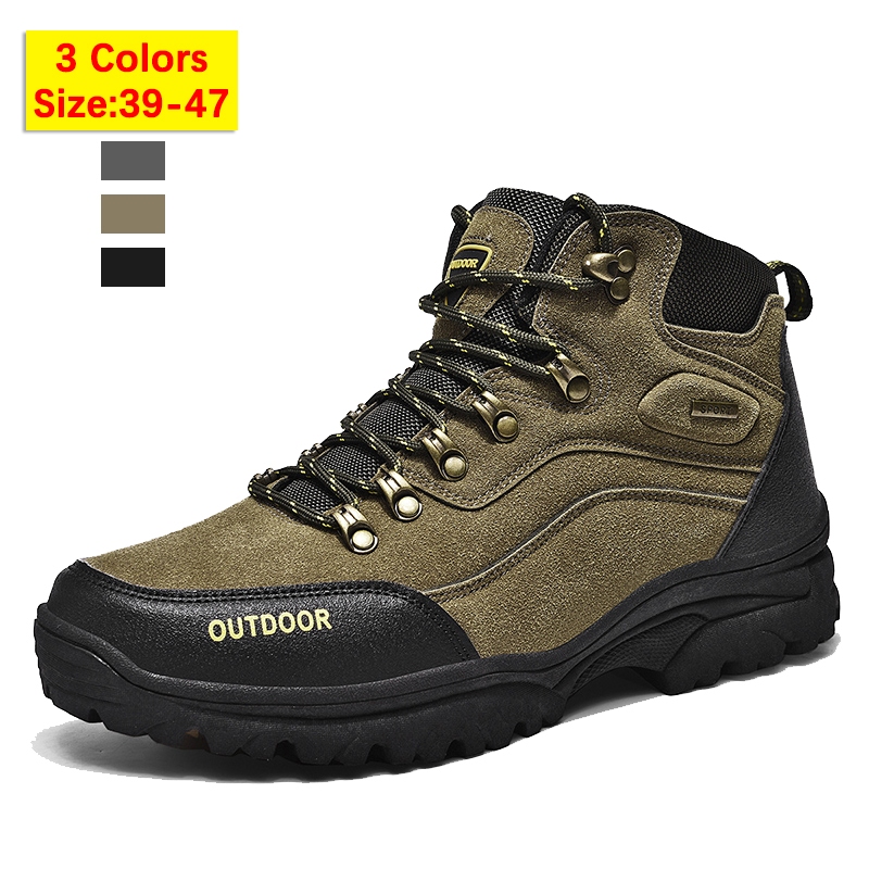 Size 3947 Men's Outdoor Laceup Trekking Shoes Casual High Tops Hiking