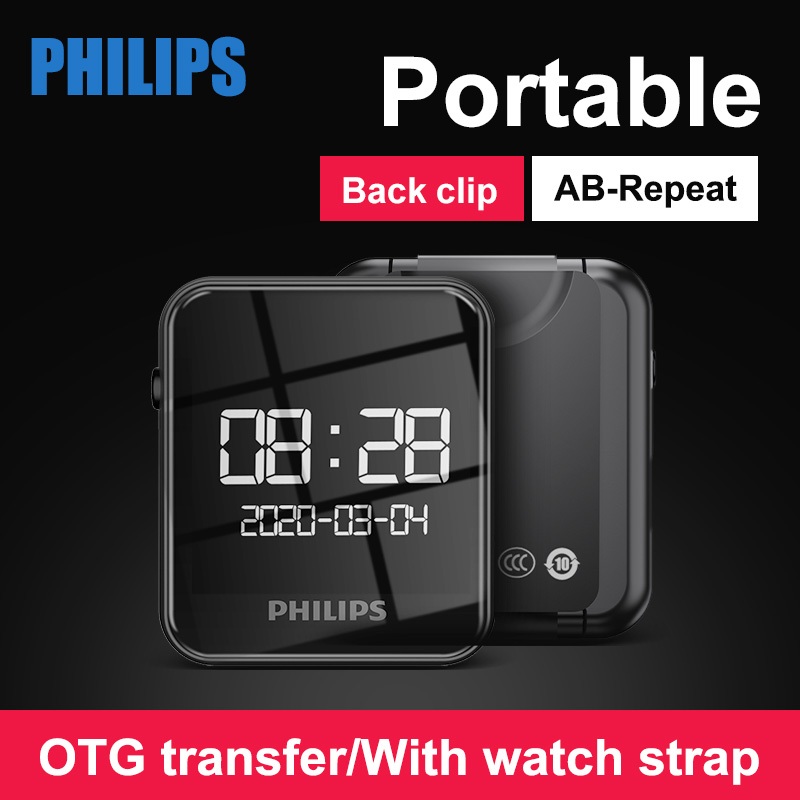 Philips Original 16GB MP3 Player Bluetooth With Watch Strap and FM ...