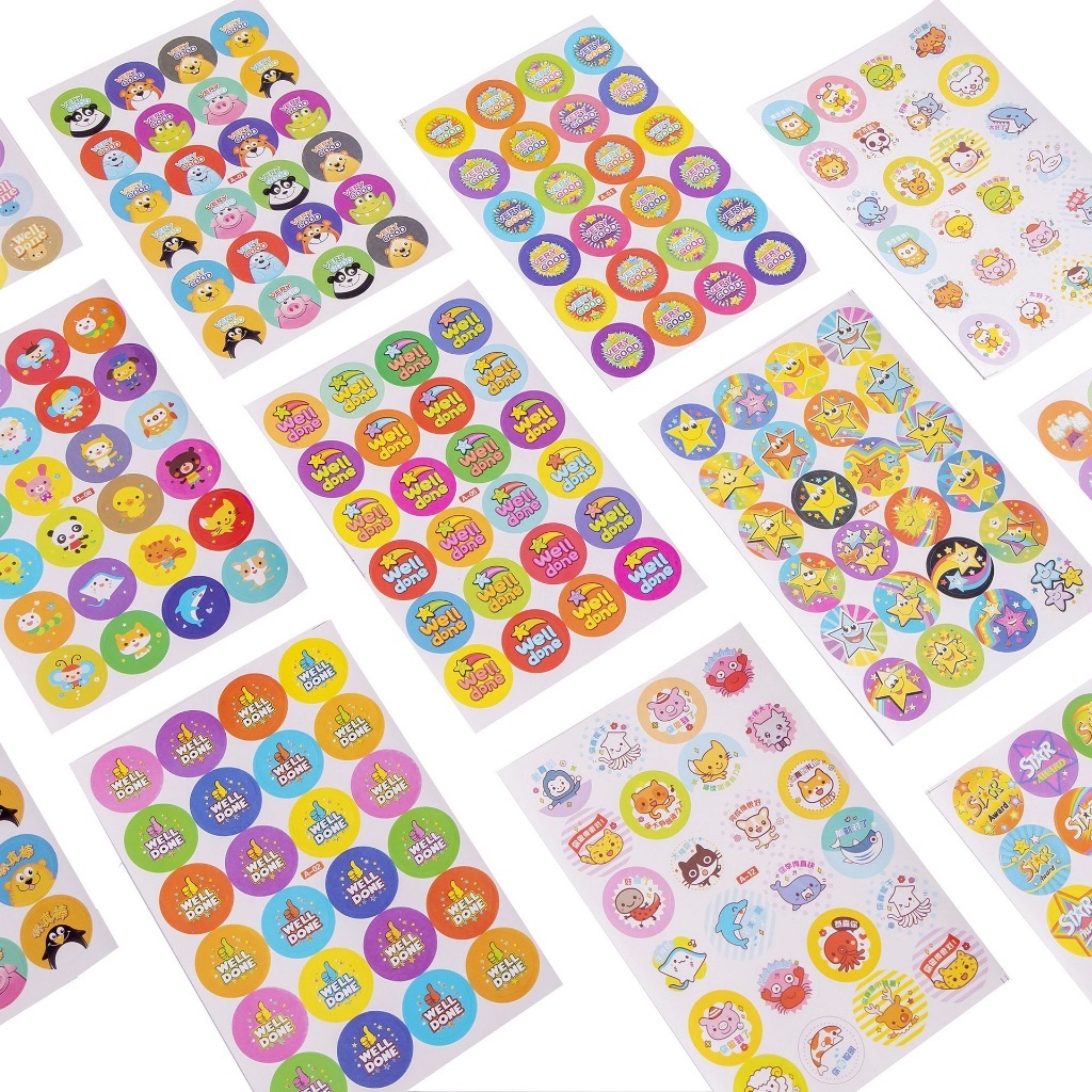 1Bag10sheets Creative reward stickers for primary school students ...
