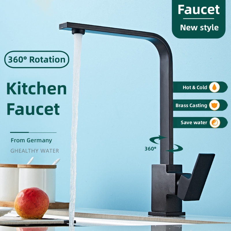 [Germany] Hot and Cold Faucet Kitchen Stainless Sink Faucets 360