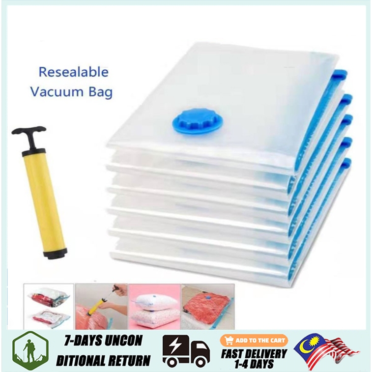 Storage vacuum bag, sealed bag, reusable, space saving clothing storage