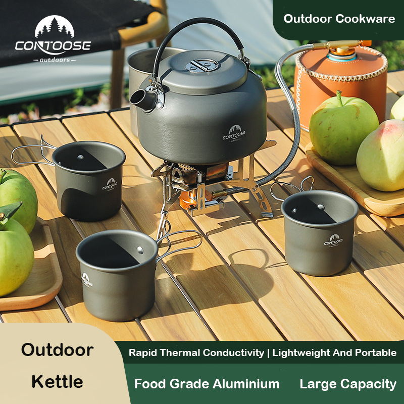 Outdoor Kettle Outdoor Camping Teapot Portable Water Pot Camping ...