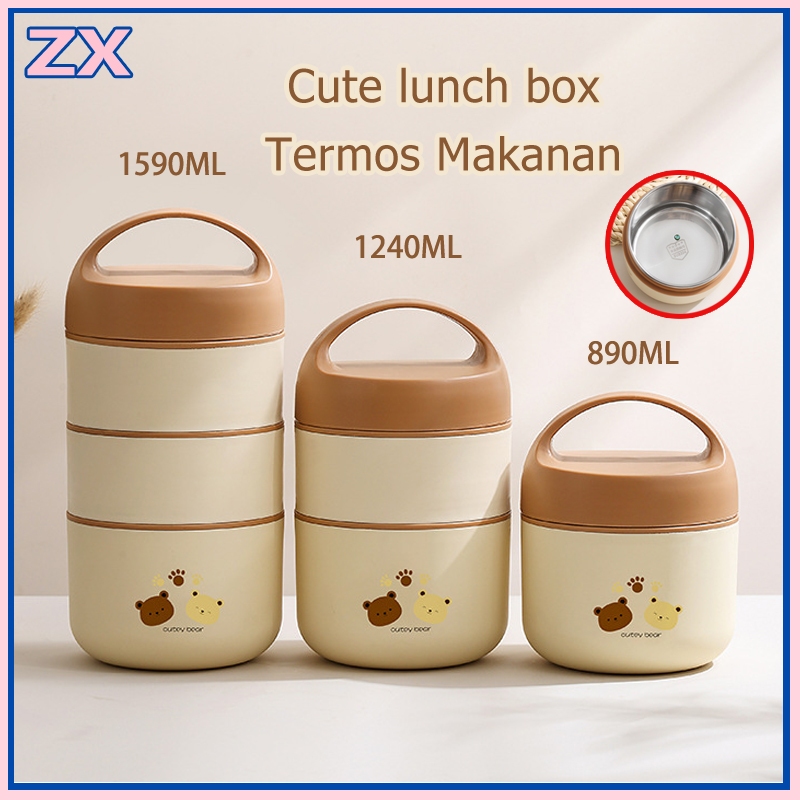【Ready Stock】multi layer insulated lunch box bekas bekal makanan tahan ...