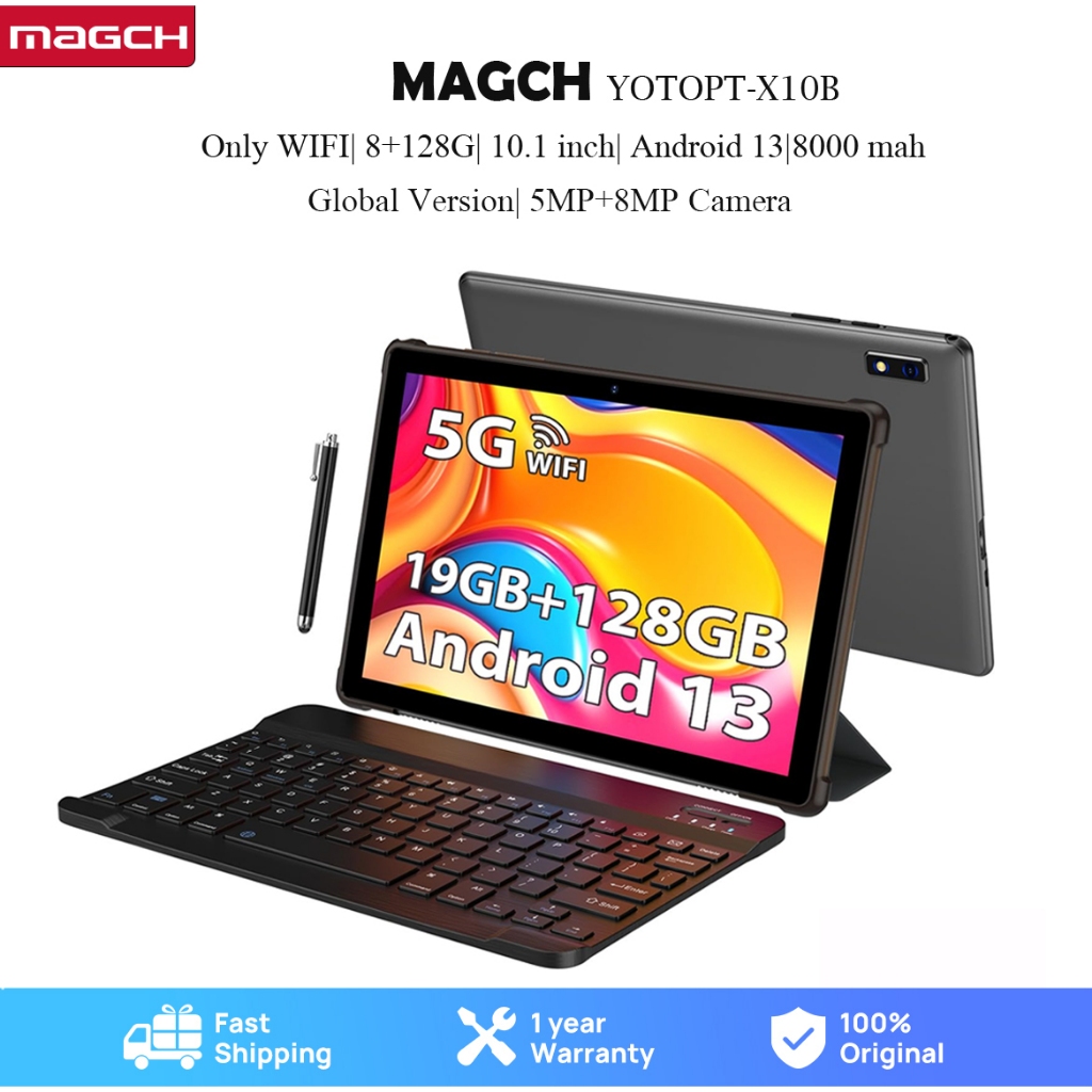 MAGCH YOTOPT Tab X10B Android Tablet 8+11GB RAM + 128GB ROM 10 INCH