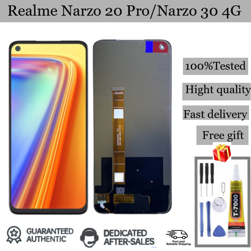 For Oppo Narzo 20 Pro RMX2161 Narzo 30 4G Lcd Touch Screen Digitizer ...