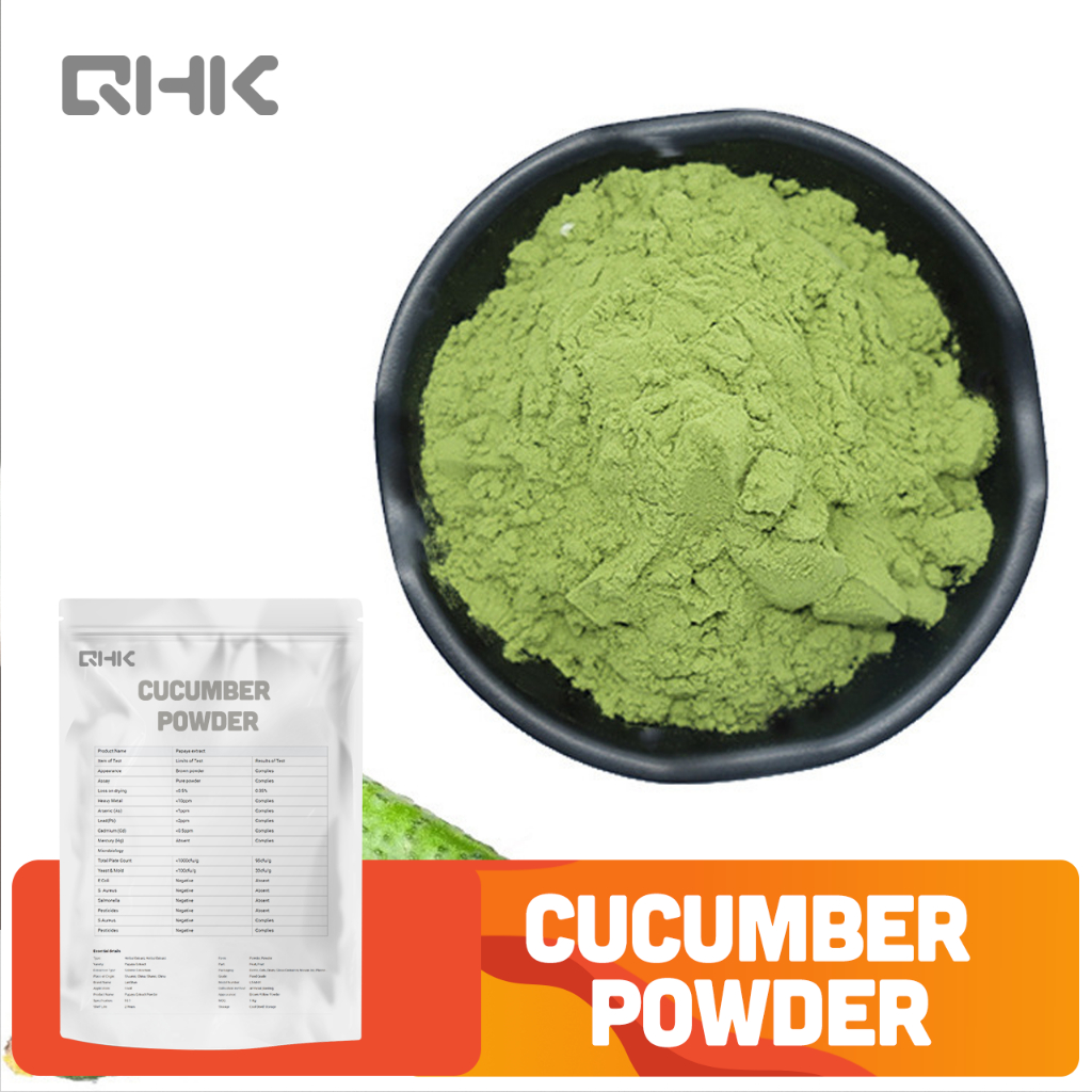 Factory supply spray dried cucumber powder green powder dehydrated