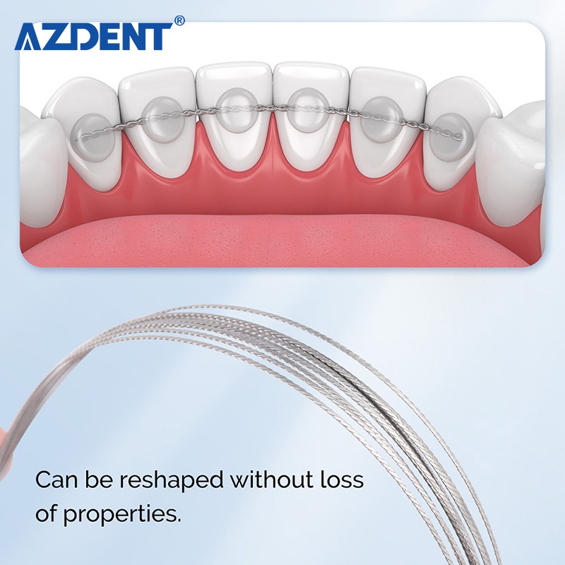 Azdent Dental Orthodontic Stainless Steel Lingual Retainer Wire Flat