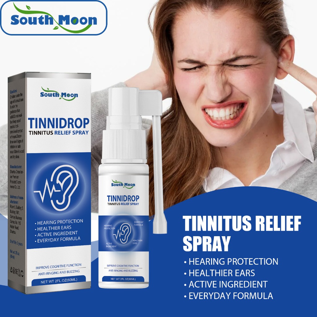 South Moon Tinnidrop Tinnitus Relief Spray 60ml Ear Ringing Treatment