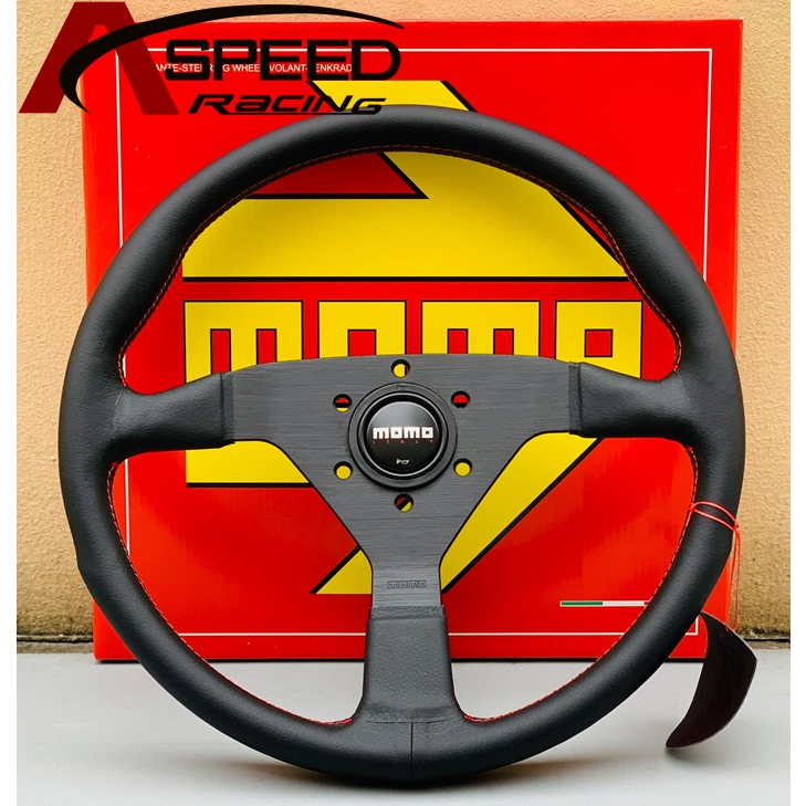 Momo Monte Carlo Steering Wheel (Red stitching) MOMO steering wheel V1