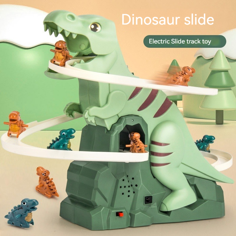 [Ready Stock]dinosaur toys rail car Dinosaur Assembly Track Educational ...