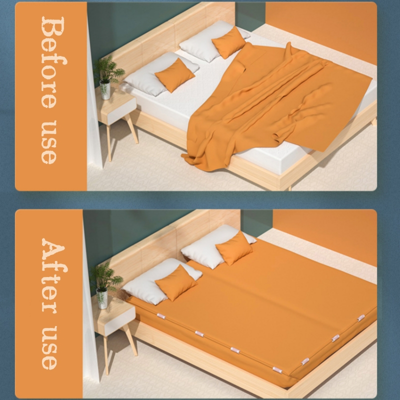4 Pcs Bed Sheet Holder, Bed Sheet Clips Fasteners, Non Slip