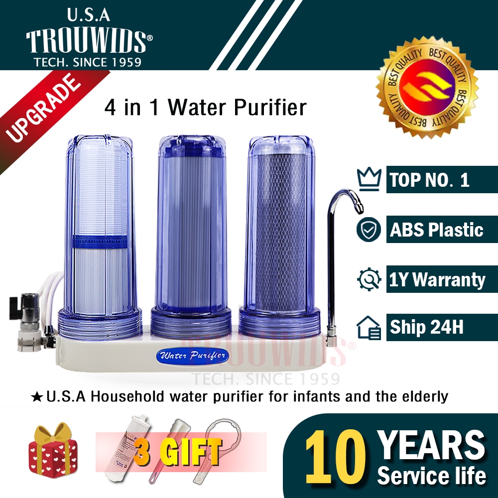 Trouwids Alkaline Water Filter Faucet Penapis Air Kitchen Water Purifier 過濾器水龙头 Shopee Malaysia 