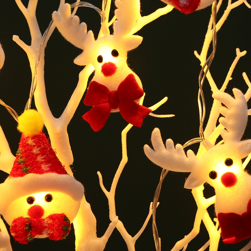 1.5M LED Fairy Light Felt Lamp Santa Claus Curtain Lamp Merry Christmas