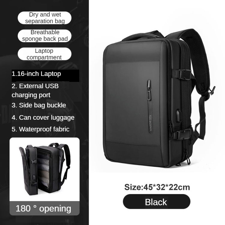 40L Backpack men Travel bag pack expendable waterproof Laptop Bagback ...