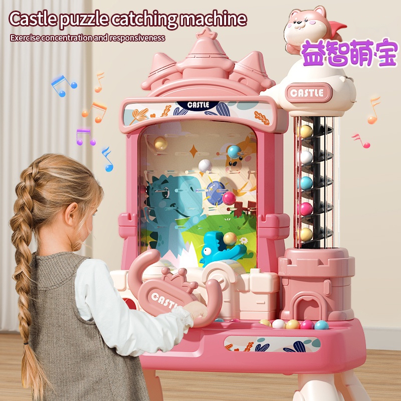 Pinball toy children's game console toy bean catching machine boy girl ...