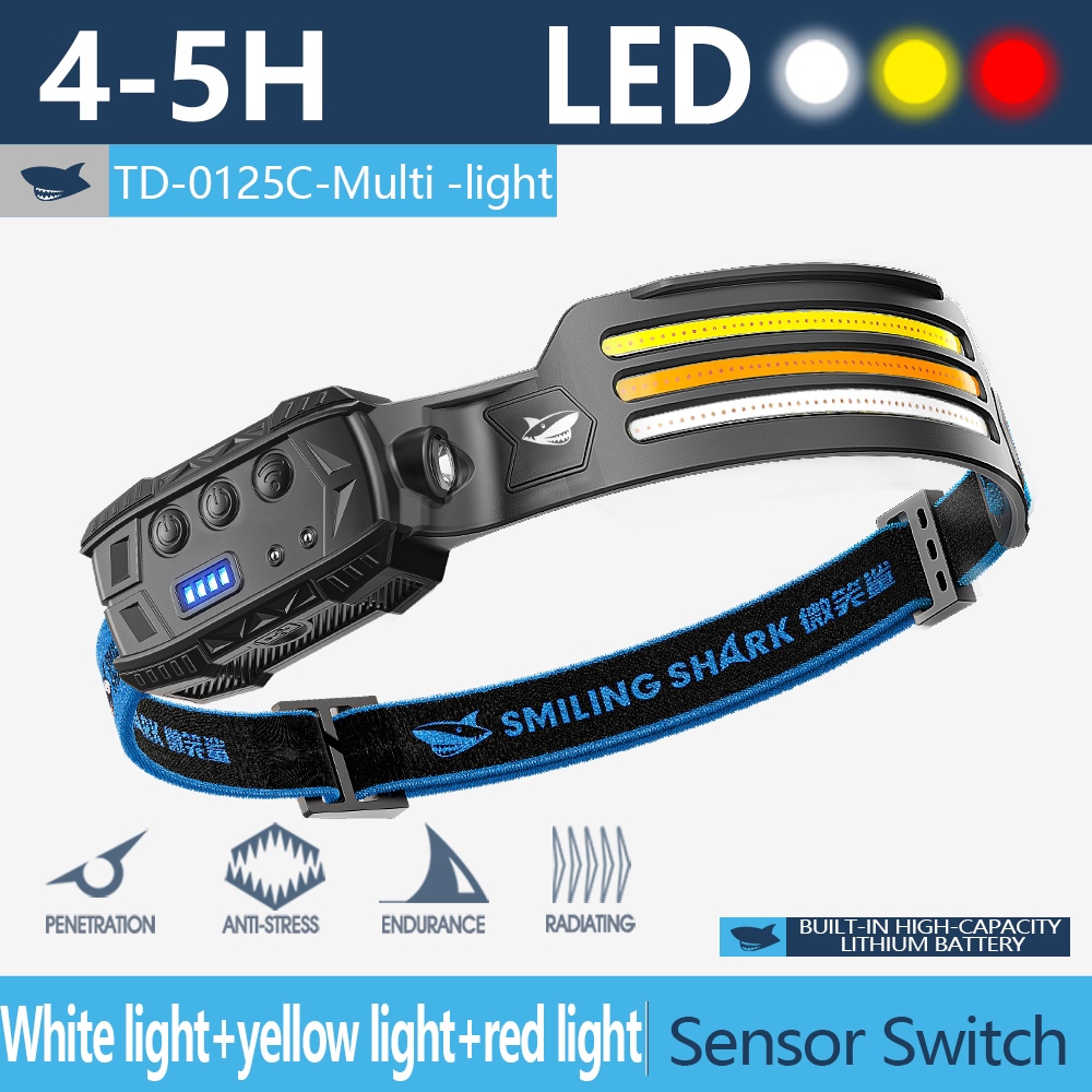 SmilingShark TD0125 led head lamp Super Brighter Headlight Sensor ...