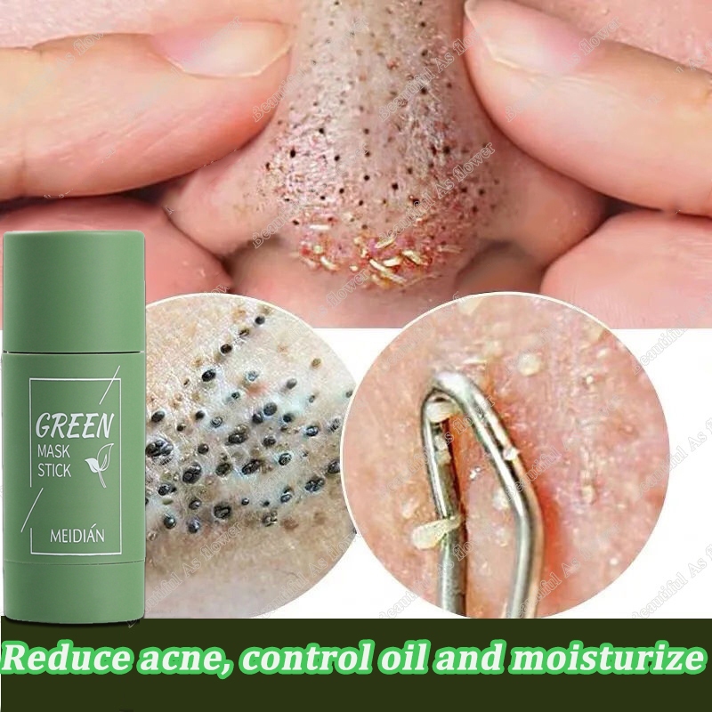 Green Tea Cleaning Mask Stick Remove Blackheads Moisturizing Facial ...