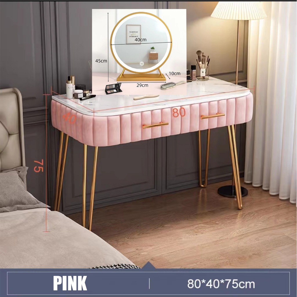 MENGJIU Dressing Table Nordic Style Makeup Table Modern Simple