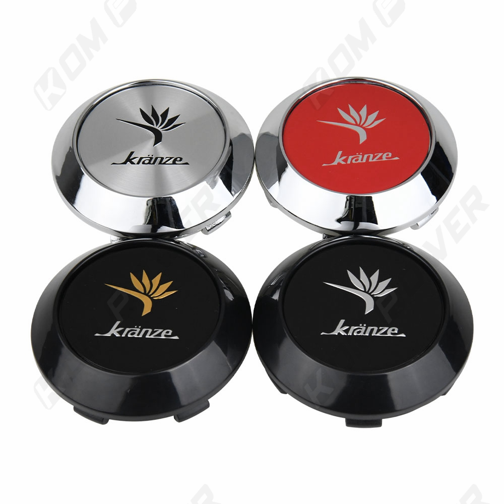 4PCS OD 70MM / ID 63MM Sport Rim Cap KRANZE Logo Emblem Sticker JDM ...