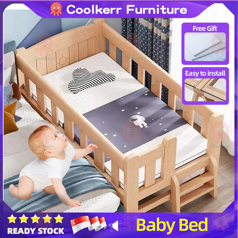 🔥KL Ready Stock🔥Upgrade Katil Baby Murah Baby Cot Katil Kanak Kanak Lelaki Katil Single Budak