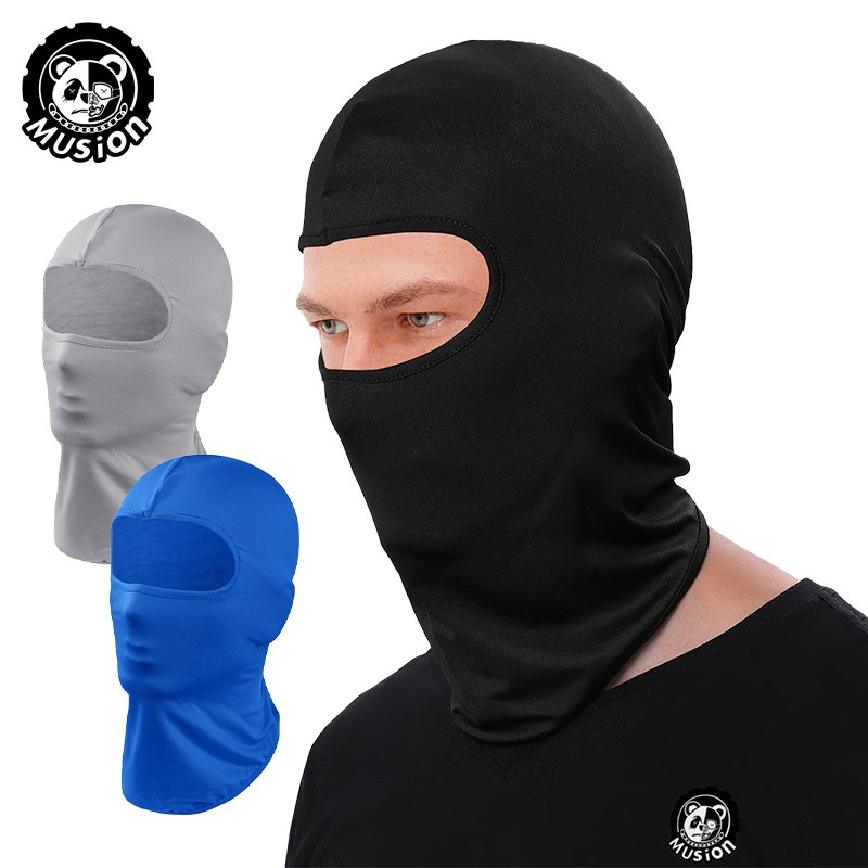 Musion Quick Dry Balaclava Sun Protection Full Face Mask Dust Proof Penutup Muka Rider Ice Silk