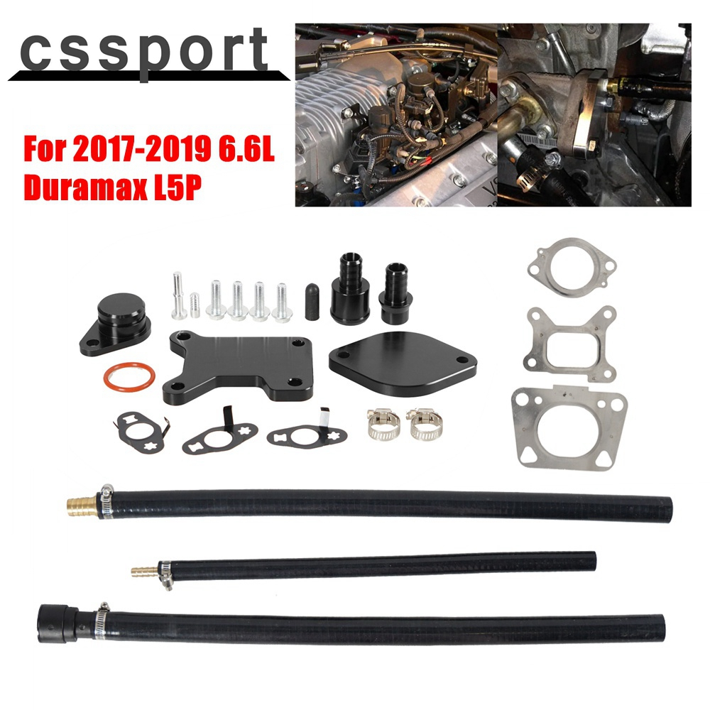 EGR Valve Cooler Delete Kit Replacement For 20172019 6.6L Duramax L5P