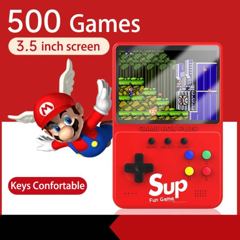 New Sup 500 in 1 Retro Classic Handheld Game Box Portable Console with