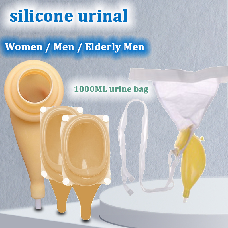 Urinals, reusable urine bags silicone urinals, urine collectors