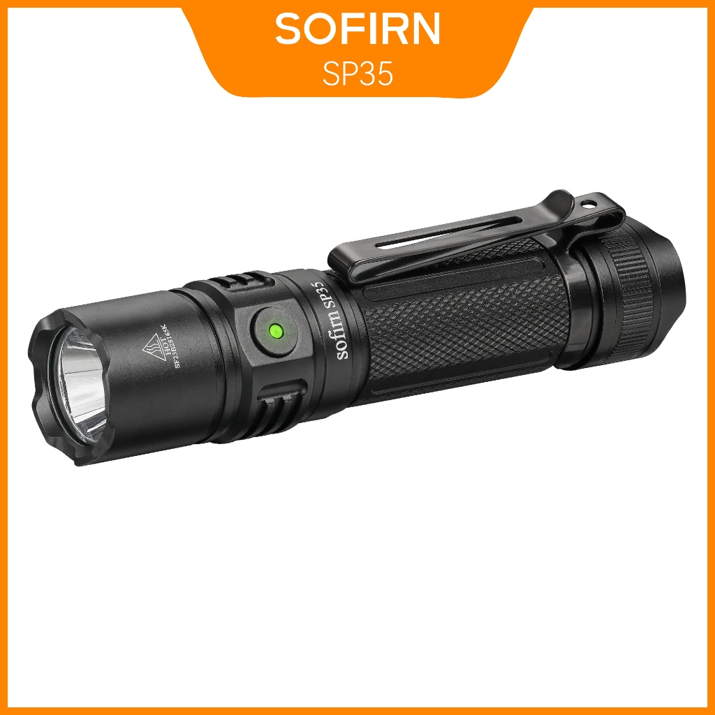 Sofirn SP35 Powerful 2000lm USB-C Rechargeable LED Flashlight with ...