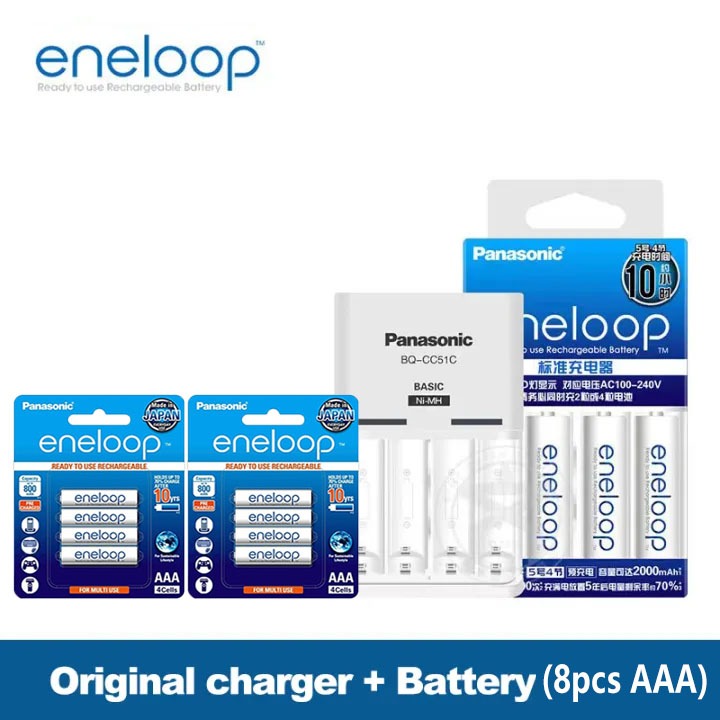 Eneloop Basic BQ-CC51 - Caricabatterie - Per 4xAA-AAA | Leroy Merlin - Foto 4