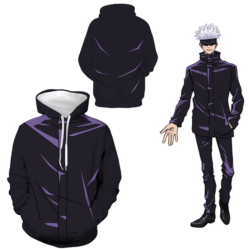 Jujutsu Kaisen Satoru Gojo Cosplay Hoodie 3D Printed Hoodie Jacket ...